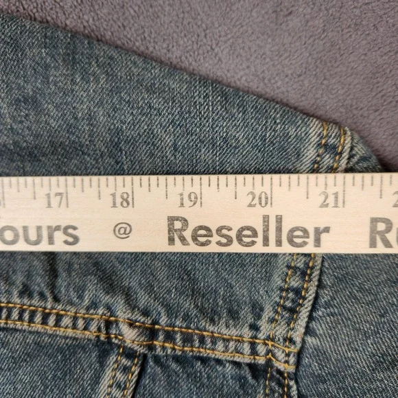 Levis Relaxed Fit Denim‎ Trucker Jacket Mens Large Blue Jean Cotton Casual - Picture 8 of 14